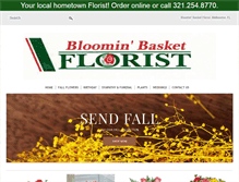 Tablet Screenshot of bloominbasketflorist.com